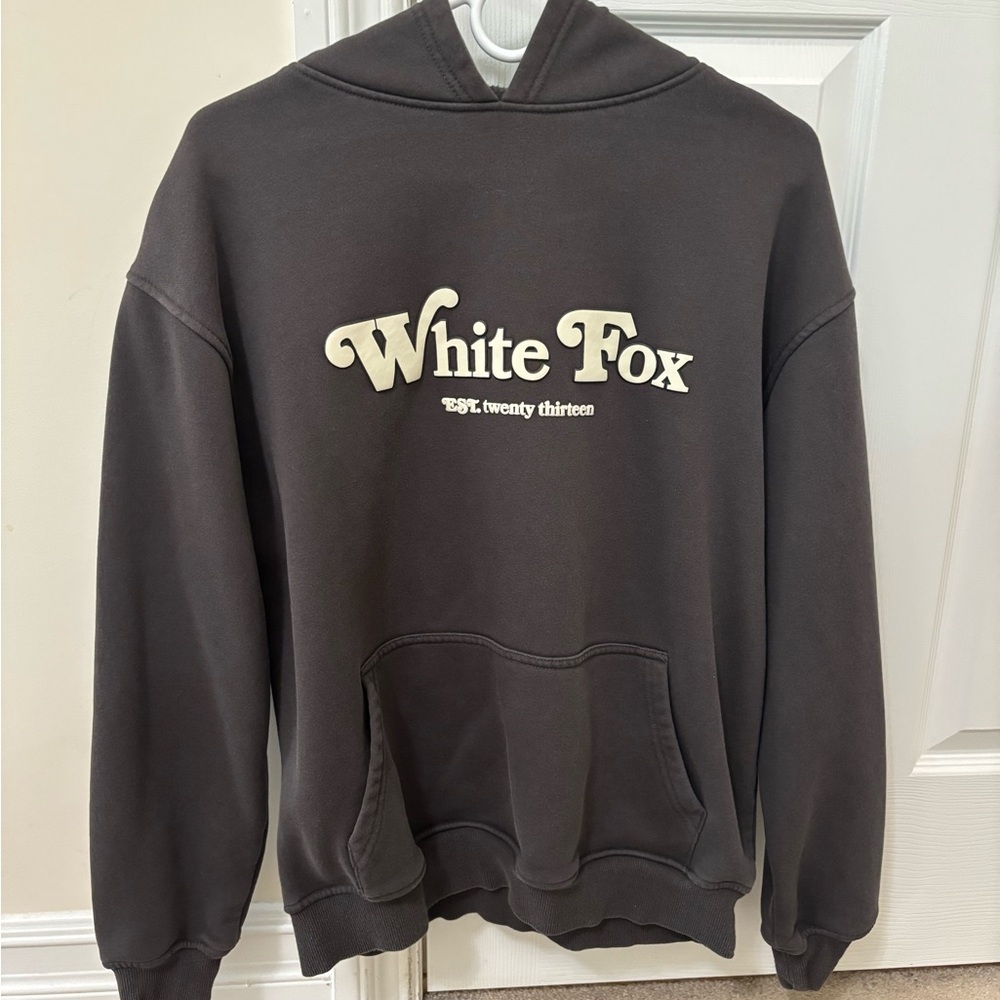 White Fox Boutique charcoal Grey. Hoodie